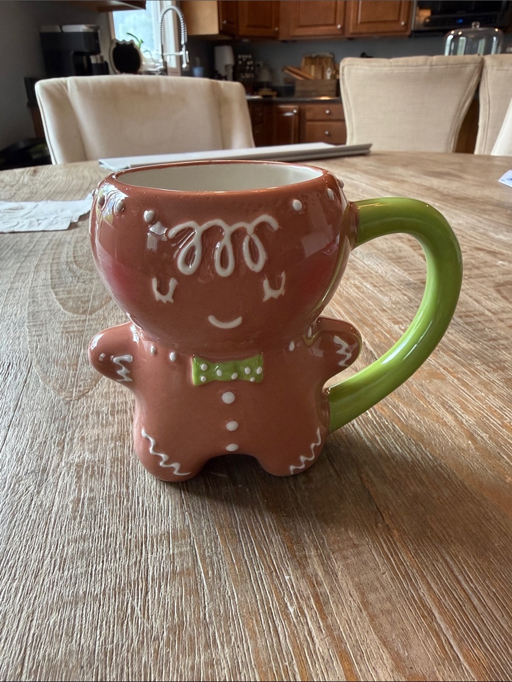 Threshold Gingerbread Cookie Mug with Lime Green Handle